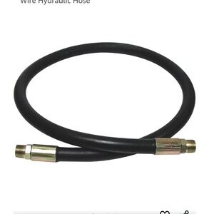Apache 3/8 in x 18 in 4000 PSI Hydraulic Hose 2-Wire Steel Braid SAE 100R2AT‎ k2